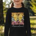 Instructional Assistant Groovy Coquette Bow Back To School Graphic Toddler Long Sleeve Tee Instructional Assistant Groovy Coquette Bow Back To School Graphic Toddler Long Sleeve Tee