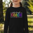 Instructional Coach Appreciation Back To School Graphic Toddler Long Sleeve Tee