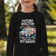 Kids Future Doctor 1st Grade Student Back To School Boy Kids Graphic Toddler Long Sleeve Tee Kids Future Doctor 1st Grade Student Back To School Boy Kids Graphic Toddler Long Sleeve Tee