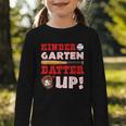 Kindergarten Batter Up Back To School Baseball Player Boys Graphic Toddler Long Sleeve Tee Kindergarten Batter Up Back To School Baseball Player Boys Graphic Toddler Long Sleeve Tee