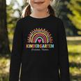 Kindergarten Dream Team Rainbow Welcome Back To School Graphic Toddler Long Sleeve Tee