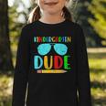 Kindergarten Dude First Day Back To School Kids Boys Graphic Toddler Long Sleeve Tee Kindergarten Dude First Day Back To School Kids Boys Graphic Toddler Long Sleeve Tee