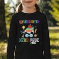 Kindergarten Nerd Mode On Back To School Science Kids Boys Graphic Toddler Long Sleeve Tee Kindergarten Nerd Mode On Back To School Science Kids Boys Graphic Toddler Long Sleeve Tee