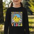 Kindergarten Vibes Kid Back To School Class Kindergarten Boy Graphic Toddler Long Sleeve Tee Kindergarten Vibes Kid Back To School Class Kindergarten Boy Graphic Toddler Long Sleeve Tee