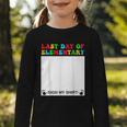 Last Day Of Elementary Sign My Shirt Back To School Graphic Toddler Long Sleeve Tee Last Day Of Elementary Sign My Shirt Back To School Graphic Toddler Long Sleeve Tee