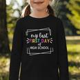 My Last First Day Of High School Back To School Graphic Toddler Long Sleeve Tee