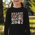 My Last First Day Senior 2027 Back To School Class Of 2027 Graphic Toddler Long Sleeve Tee