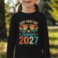 Last First Day Senior 2027 Back To School Students Tee Graphic Toddler Long Sleeve Tee