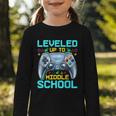 Leveled Up To Middle School Video Gamer Back To School Boys Graphic Toddler Long Sleeve Tee Leveled Up To Middle School Video Gamer Back To School Boys Graphic Toddler Long Sleeve Tee