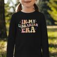 In My Librarian Era Retro Back To School Bookworm Book Lover Graphic Toddler Long Sleeve Tee In My Librarian Era Retro Back To School Bookworm Book Lover Graphic Toddler Long Sleeve Tee