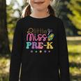 Little Miss Pre-K Preschool First Day Back To School Girls Graphic Toddler Long Sleeve Tee Little Miss Pre-K Preschool First Day Back To School Girls Graphic Toddler Long Sleeve Tee