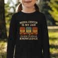 Media Center Is My Jam Library Reading Back To School Graphic Toddler Long Sleeve Tee