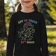 Off To Teach Fifth Grade Alligator Back To School Graphic Toddler Long Sleeve Tee