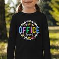 Office Squad Back To School Happy First Day Of School Graphic Toddler Long Sleeve Tee