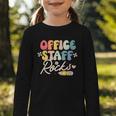 Office Staff Rocks Back To School Secretary Administrative Graphic Toddler Long Sleeve Tee