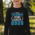 Official Freshman Future Class Of 2028 Back To School Graphic Toddler Long Sleeve Tee Official Freshman Future Class Of 2028 Back To School Graphic Toddler Long Sleeve Tee
