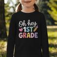 Oh Hey 1st Grade Back To School Cute Pencil Graphic Graphic Toddler Long Sleeve Tee Oh Hey 1st Grade Back To School Cute Pencil Graphic Graphic Toddler Long Sleeve Tee