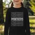 Panthers Mascot Back To School Spirit Sports Team Men Women Graphic Toddler Long Sleeve Tee