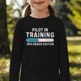 Pilot In Training 3rd Grade Edition Back To School Boys Girl Graphic Toddler Long Sleeve Tee Pilot In Training 3rd Grade Edition Back To School Boys Girl Graphic Toddler Long Sleeve Tee