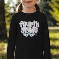Preppy Fourth Grade Back To School Coquette 4th Grade Graphic Toddler Long Sleeve Tee