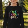 Preschool Crew Team Back To School First Day Of School Graphic Toddler Long Sleeve Tee