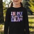 In My Principal Era Groovy School Headmaster Back To School Graphic Toddler Long Sleeve Tee In My Principal Era Groovy School Headmaster Back To School Graphic Toddler Long Sleeve Tee