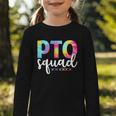 Pto Squad Groovy Back To School Women Appreciation Graphic Toddler Long Sleeve Tee