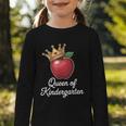 Queen Of Kindergarten Graduation Back To School Girl Graphic Toddler Long Sleeve Tee