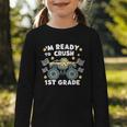Im Ready To Crush 1st Grade Boy Monster Truck Back To School Graphic Toddler Long Sleeve Tee Im Ready To Crush 1st Grade Boy Monster Truck Back To School Graphic Toddler Long Sleeve Tee