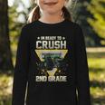 Ready To Crush 2nd Grade Monster Truck Boy Back To School Graphic Toddler Long Sleeve Tee Ready To Crush 2nd Grade Monster Truck Boy Back To School Graphic Toddler Long Sleeve Tee
