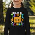 Ready To Tackle 3rd Grade Back To School Kids Football Graphic Toddler Long Sleeve Tee Ready To Tackle 3rd Grade Back To School Kids Football Graphic Toddler Long Sleeve Tee