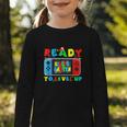 Retro Back To School Kindergarten Ready To Level Up Gamer Graphic Toddler Long Sleeve Tee Retro Back To School Kindergarten Ready To Level Up Gamer Graphic Toddler Long Sleeve Tee