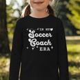 Retro In My Soccer Coach Era Back To School Graphic Toddler Long Sleeve Tee