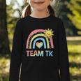 Retro Team TK Back To School Transitional Kindergarten Graphic Toddler Long Sleeve Tee Retro Team TK Back To School Transitional Kindergarten Graphic Toddler Long Sleeve Tee