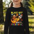 Rocket Blast Off Into Preschool Back To School Graphic Toddler Long Sleeve Tee Rocket Blast Off Into Preschool Back To School Graphic Toddler Long Sleeve Tee