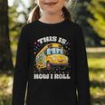 This Is How I Roll School Bus Driver Back To School Graphic Toddler Long Sleeve Tee This Is How I Roll School Bus Driver Back To School Graphic Toddler Long Sleeve Tee