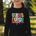 School Nurse Appreciation Day Coquette Bow Back To School Graphic Toddler Long Sleeve Tee School Nurse Appreciation Day Coquette Bow Back To School Graphic Toddler Long Sleeve Tee