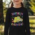 Seatbelt School Bus Driver Everyone Back To School Graphic Toddler Long Sleeve Tee Seatbelt School Bus Driver Everyone Back To School Graphic Toddler Long Sleeve Tee