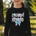 Second Grade Coquette Bow Pencil First Day Back To School Graphic Toddler Long Sleeve Tee