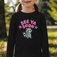 See Ya Soon Summer Cute Raccoon Back To School Kids Student Graphic Toddler Long Sleeve Tee See Ya Soon Summer Cute Raccoon Back To School Kids Student Graphic Toddler Long Sleeve Tee