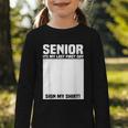 Senior 2026 Last First Day Senior Back To School Sign My Graphic Toddler Long Sleeve Tee