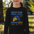 Senior Class Of 2027 Back To School Gamer Senior 2027 Graphic Toddler Long Sleeve Tee