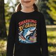 Sharking Into 1st Grade Back To School Shark Graphic Toddler Long Sleeve Tee Sharking Into 1st Grade Back To School Shark Graphic Toddler Long Sleeve Tee