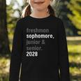 Sophomore Class Of 2028 Shirt Back To School High School Tee Graphic Toddler Long Sleeve Tee