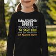 Sports Management Major For Back To School Graphic Toddler Long Sleeve Tee