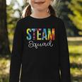 STEAM Squad For Work Tie Dye Back To School Appreciation Day Graphic Toddler Long Sleeve Tee