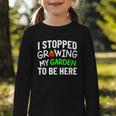 I Stopped Growing My Garden Back To School Gamer Tee Graphic Toddler Long Sleeve Tee