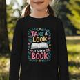 Student Take a Look It's In a Book Back To School Graphic Graphic Toddler Long Sleeve Tee Student Take a Look It's In a Book Back To School Graphic Graphic Toddler Long Sleeve Tee
