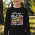 Students Delivery Specialist Back To School Bus Driver Graphic Toddler Long Sleeve Tee
