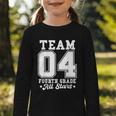 Team 4th Grade All-Stars Back To School Sports Jersey Graphic Toddler Long Sleeve Tee